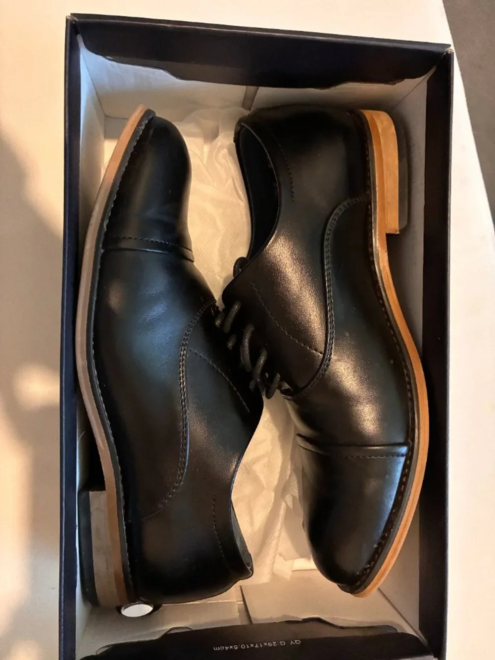Bruno Marc Men’s Black Oxford Dress Shoes Size 4 | New